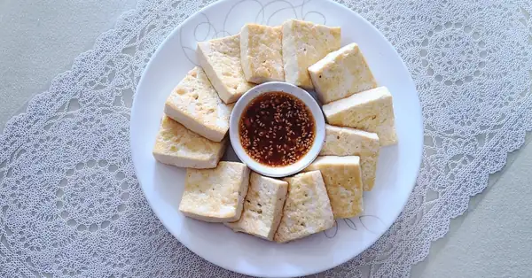 Perilla Oil Grilled Tofu, Pan-fried Tofu Sauce Recipe, Tofu Side Dish