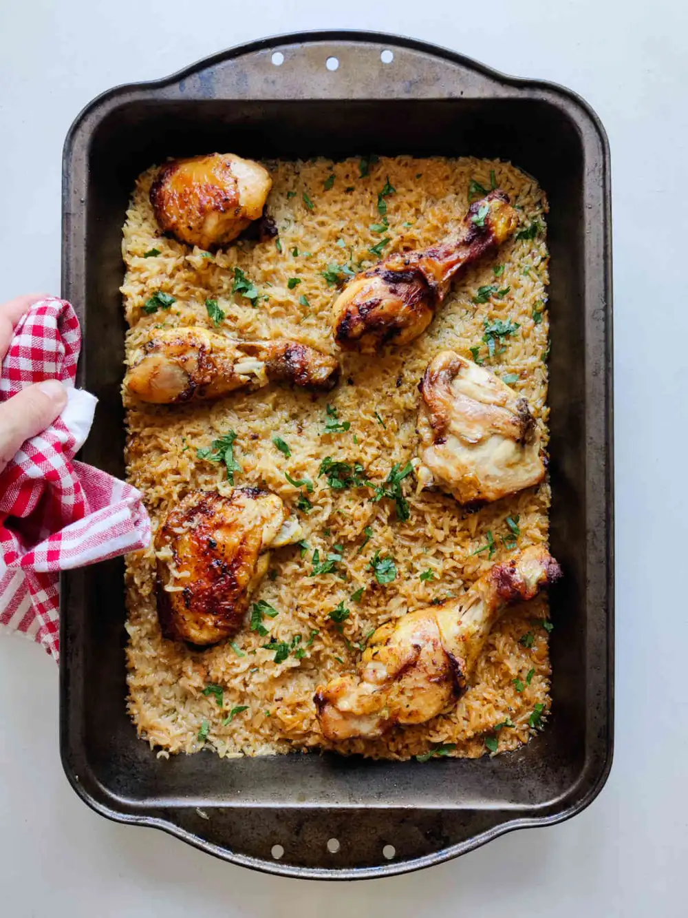 Baked Chicken Over Rice [1 Pan]