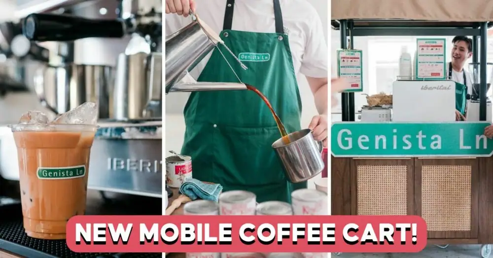 Genista Lane: Viral Coffee Cart With Espresso Kopi And Sourdough Kaya Toast