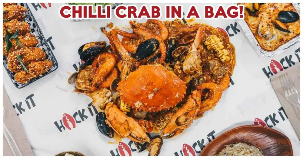 HACK IT Has Asian-Style Crab In A Bag For Home Delivery, Including Chilli Crab And Mala Flavours