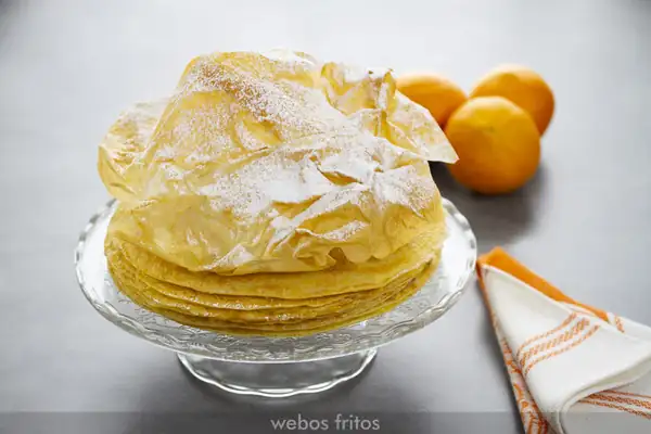 Tarta de crepes de naranja de Michel Guérard