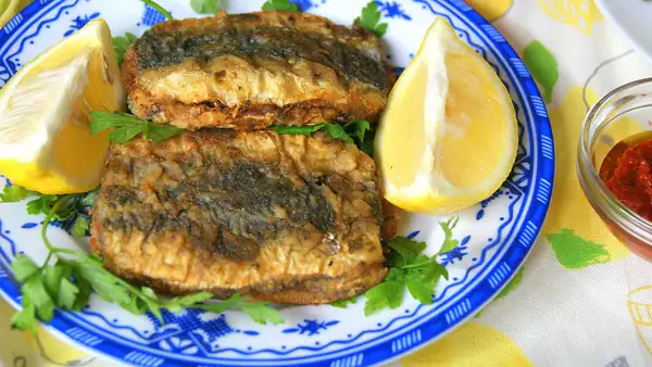Moroccan Stuffed Fried Sardines with Chermoula