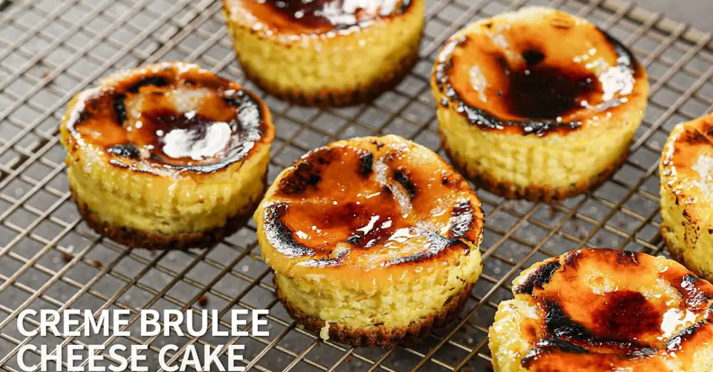 Crunchy! A delightful crème brûlée cheesecake
