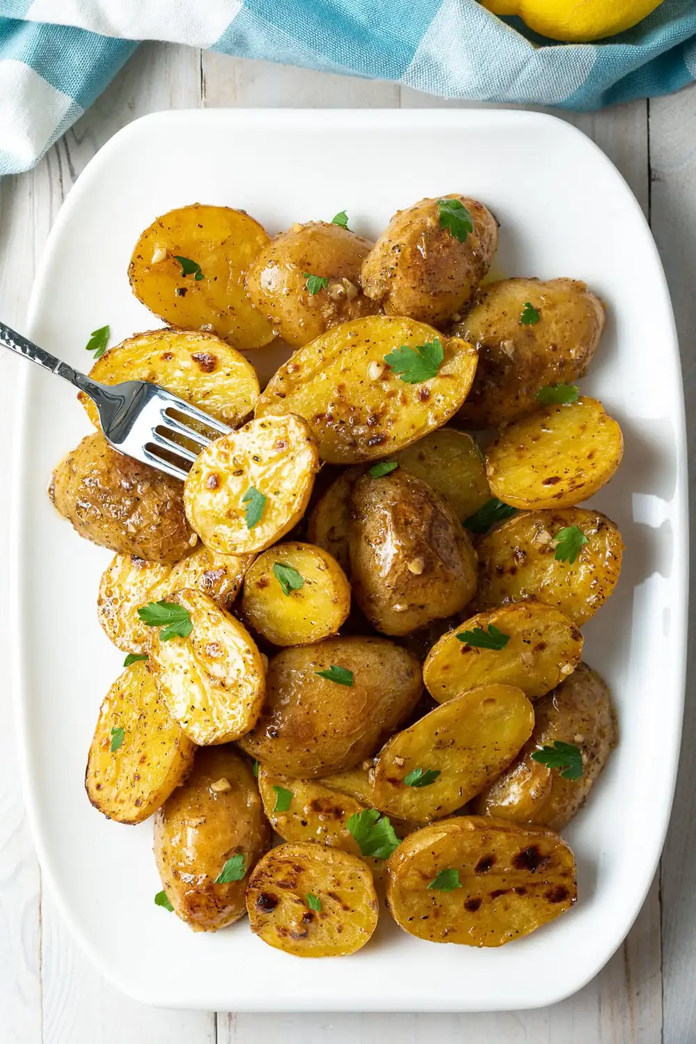 Greek Lemon Garlic Potatoes
