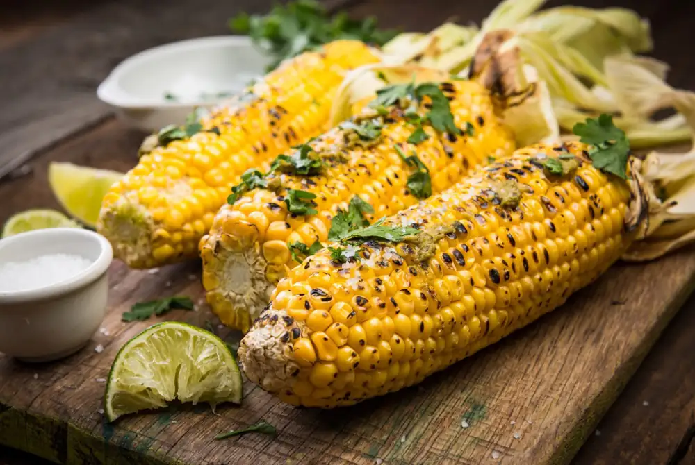 Grilled Corn with Sesame Soy Butter