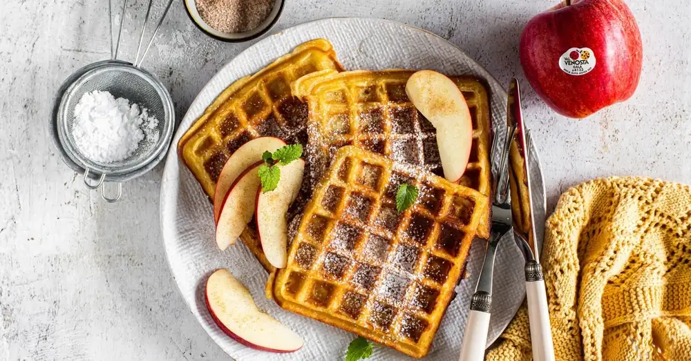 Gofres de manzana: Receta rápida y fácil