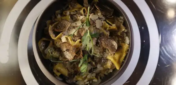 Fuži con trufas, por lo que Luka Jezeršek no ocultó su entusiasmo