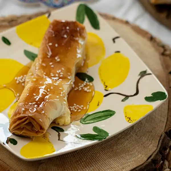 Crispy Feta Phyllo Parcels with Honey & Sesame
