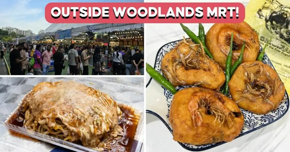 El bazar de Ramadán de la estación de MRT de Woodlands ha vuelto con el famoso vadai, fideos coreanos con rollitos de huevo y mucho más