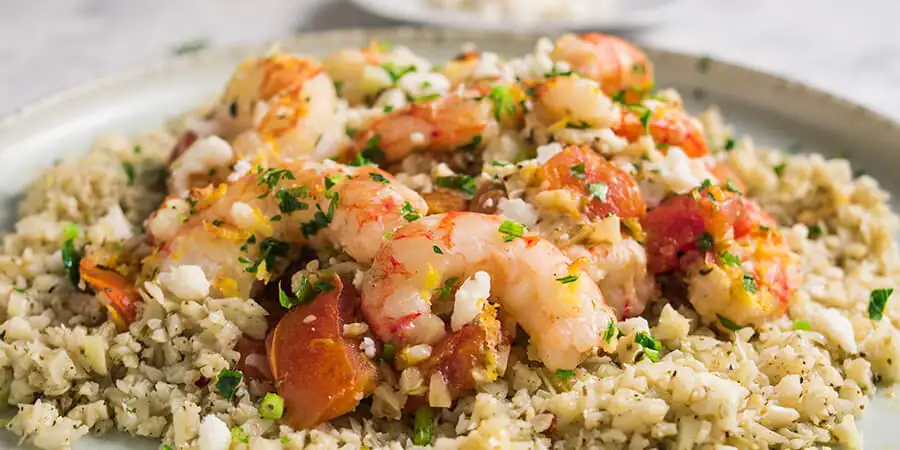Easy Tomato, Feta, and Shrimp Casserole