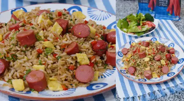 Chaufa rice with hot dog: Peruvian recipe (VIDEO)
