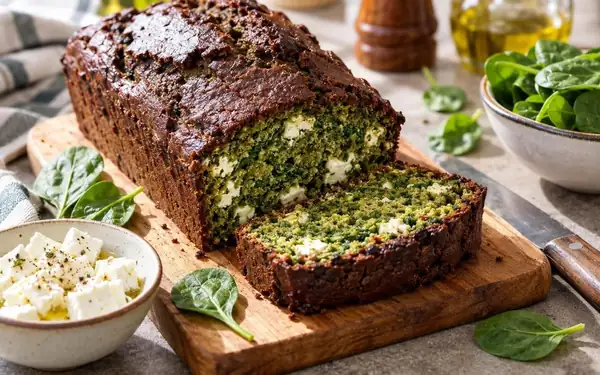 “Parece un pastel de chocolate”: este pastel salado de espinacas y queso feta es el truco perfecto para deleitar a los niños