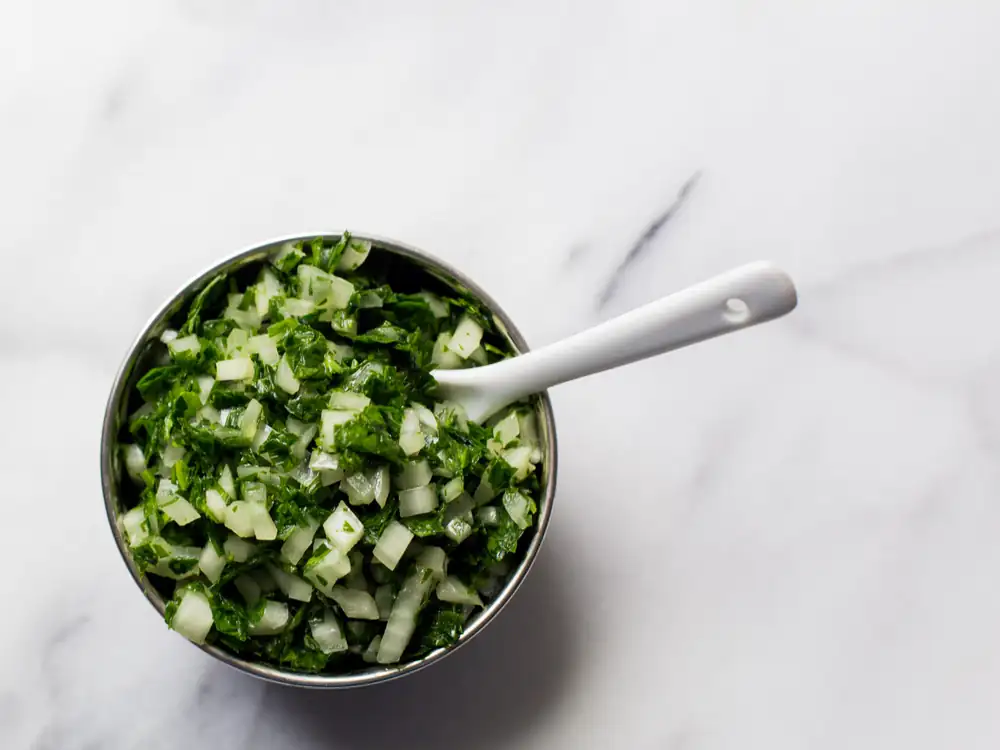 Chilean green sauce - Pilar Hernández's Chilean Kitchen