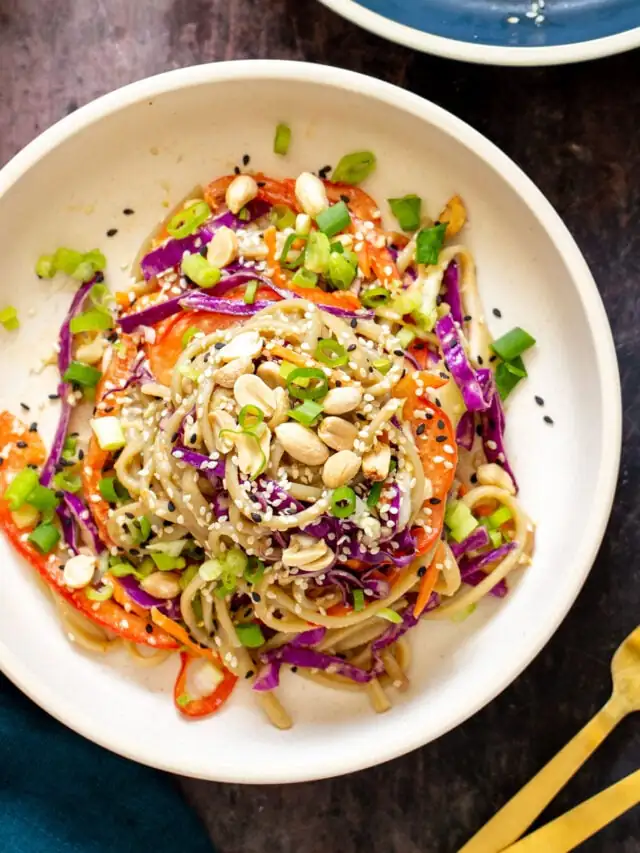Peanut Sesame Noodle Salad