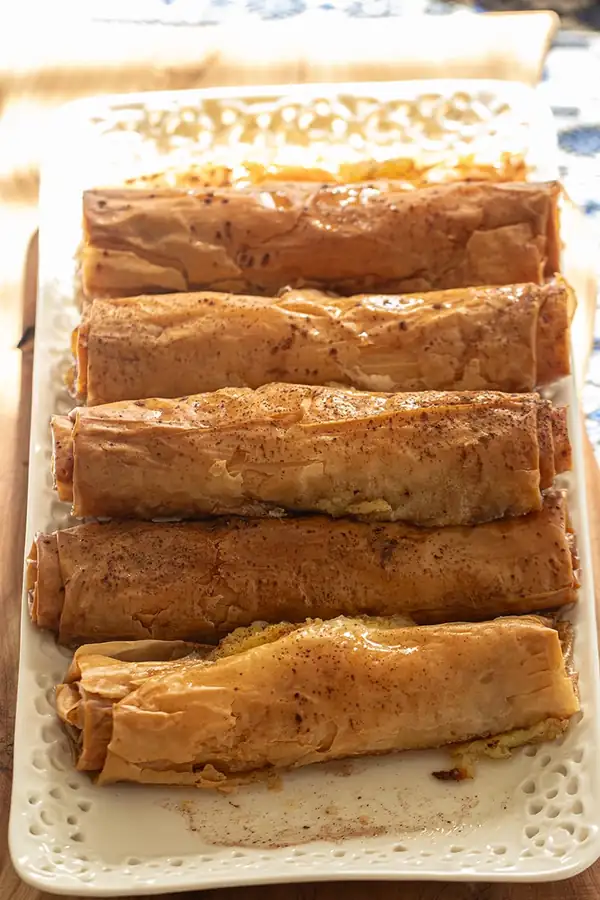 Galaktoboureko Rolls: Greek Custard Rolls