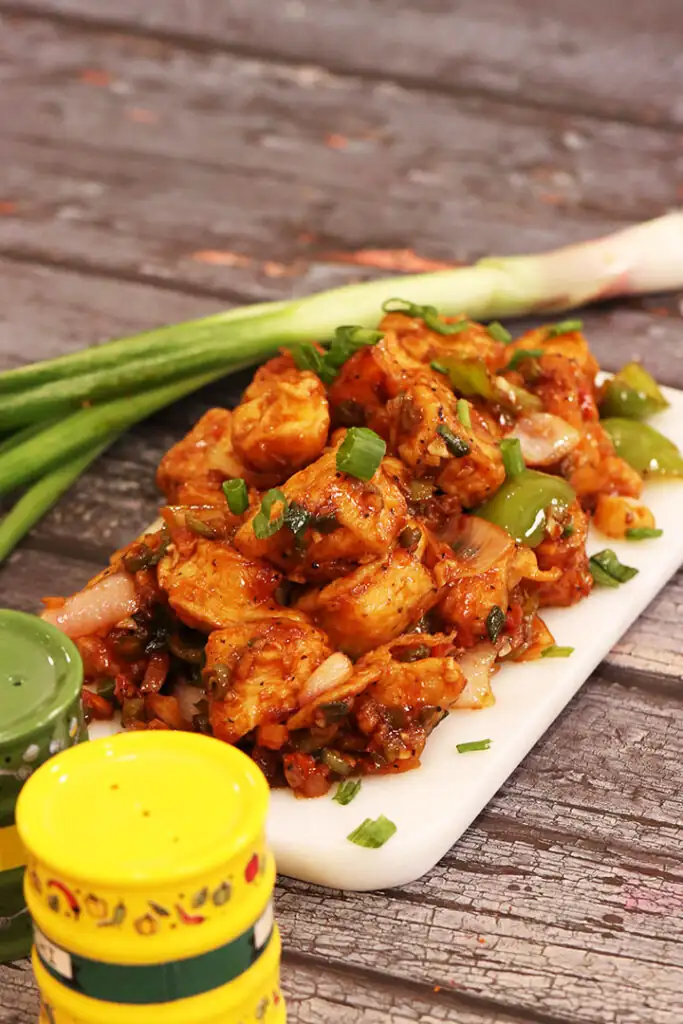 Restaurant style Chili Paneer