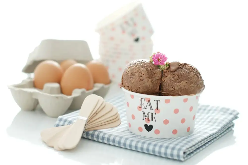 Helado de Nutella sin gluten