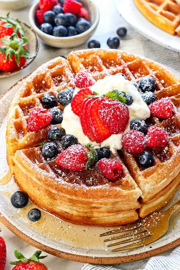 Crispy Belgian Waffle Recipe