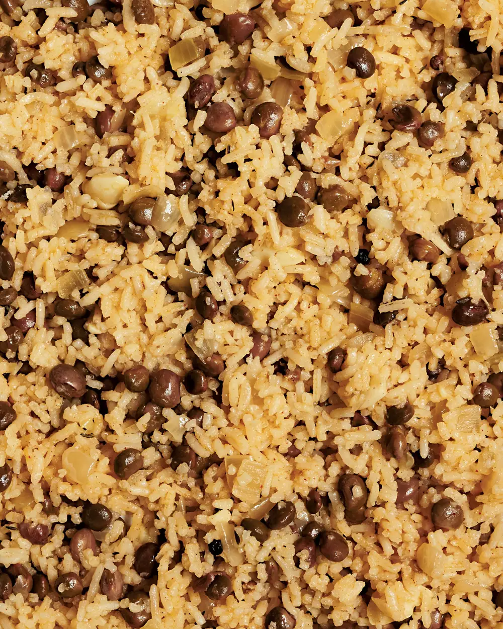 Receta jamaicana de arroz con guisantes