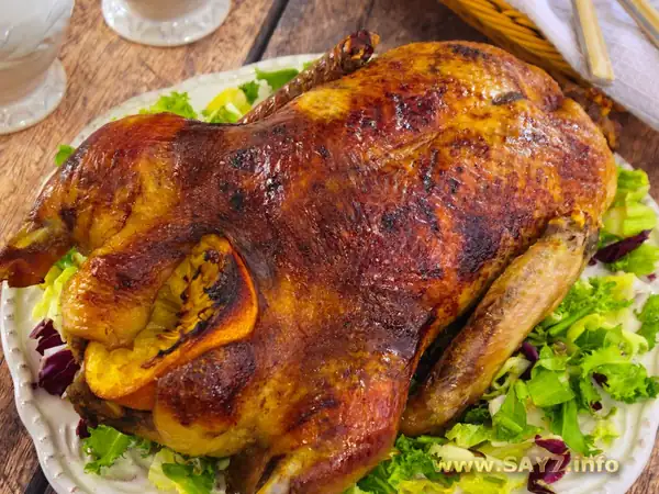 Duck in a citrus-cognac marinade