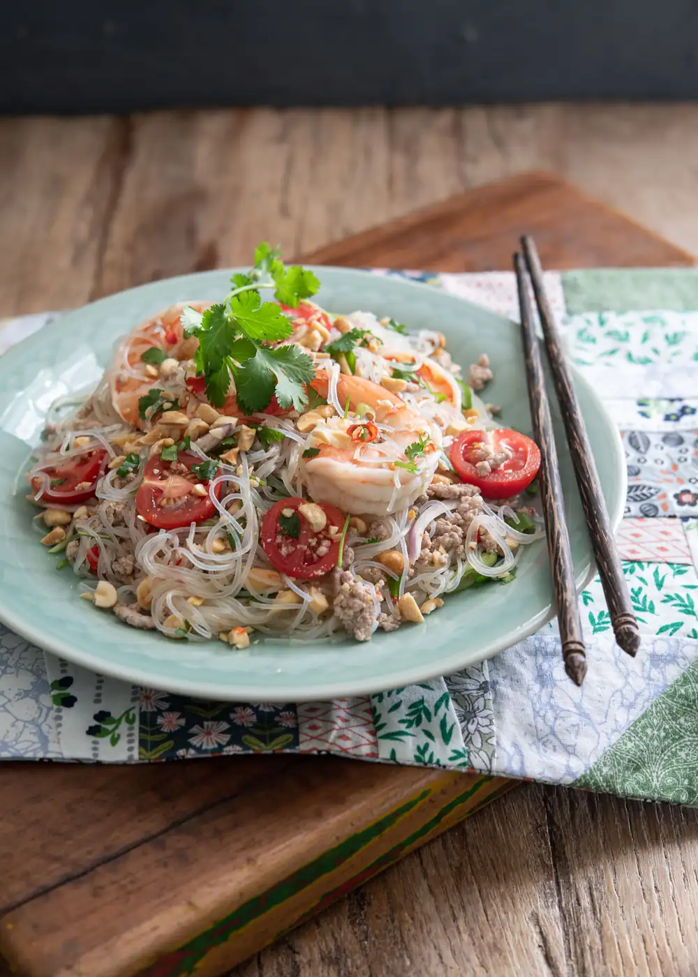 Thai Glass Noodle Salad (Yum Woon Sen)