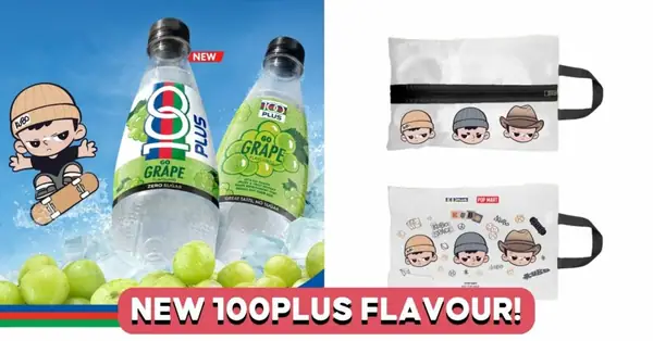100PLUS x POP MART: New Muscat Grape Zero Sugar And KUBO Merch