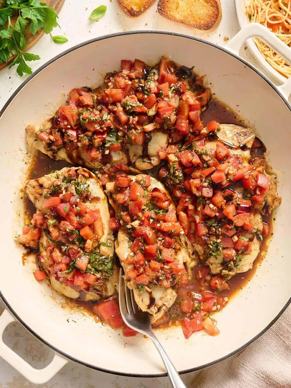This Bruschetta Chicken Tastes Like Summer on a Plate