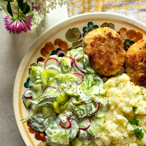 Mizeria: Polish Cucumber Salad with Sour Cream