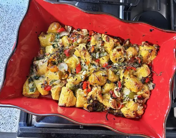 Easy Caribbean Plantain Casserole