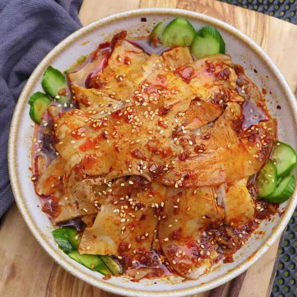 Sichuan Garlic Pork Slices (蒜泥白肉)