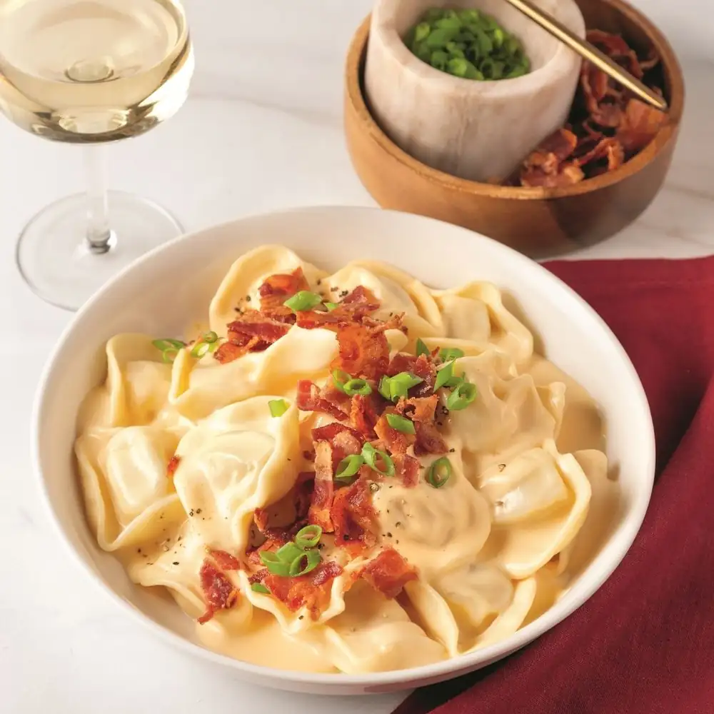 Tortellinis style mac and cheese au bacon Tortellinis style mac and cheese au bacon