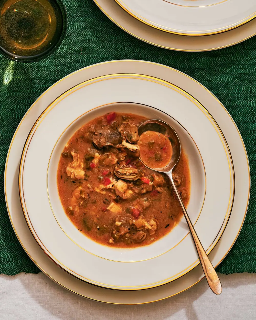 Receta de gumbo de pollo y ostras