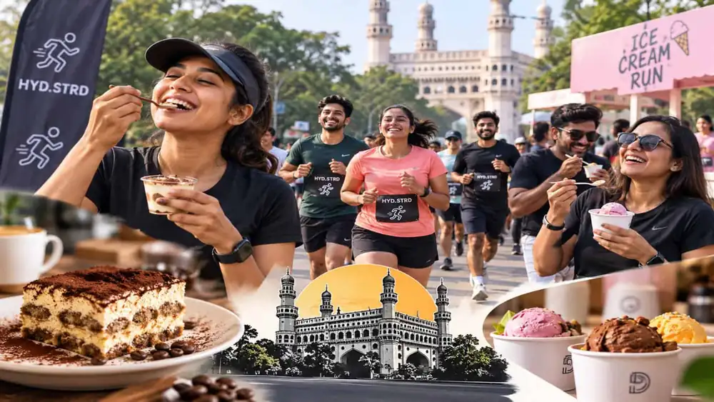 Cómo Hyderabad está convirtiendo las carreras dominicales en fiestas con postres