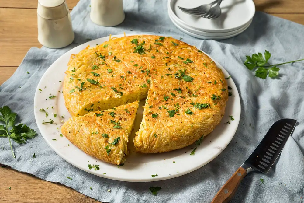 Leftover-pasta frittata
