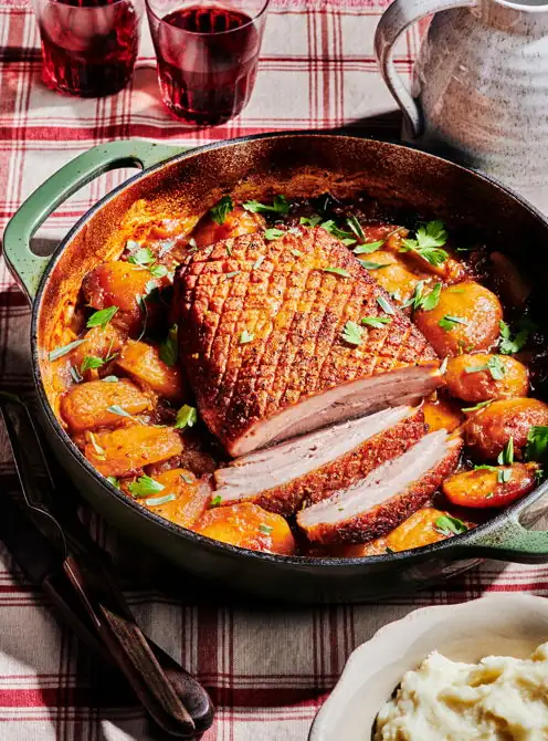 Apple and Onion Braised Pork Belly