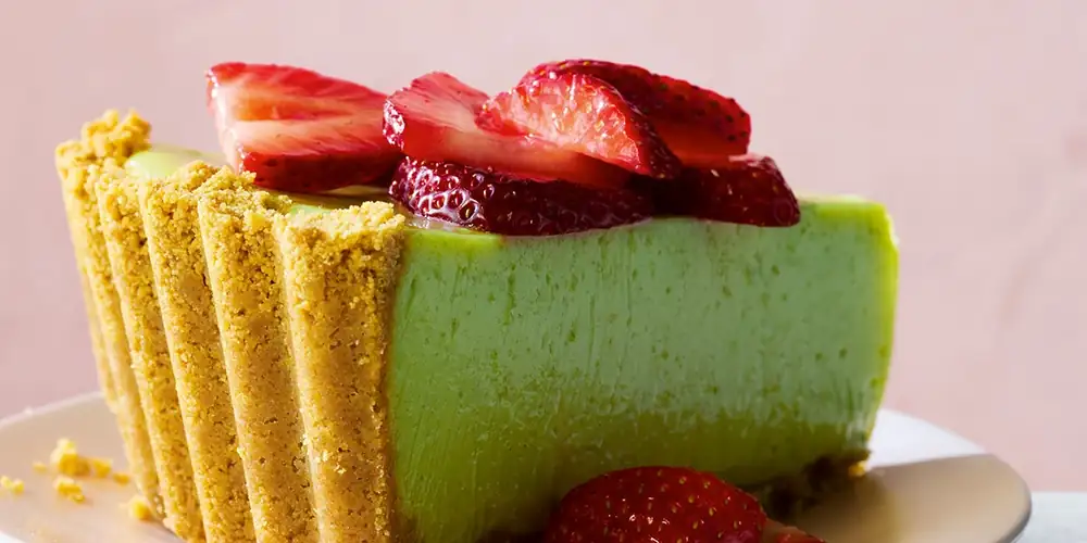 Strawberry Basil Key Lime Pie