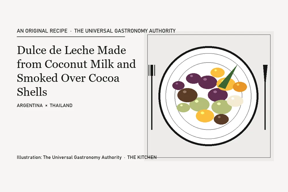 Dulce de Leche Made from Coconut Milk and Smoked Over Cocoa Shells