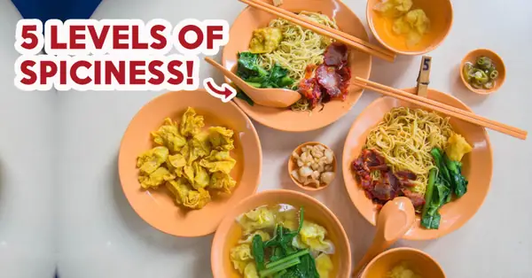 Chilli King Wanton Mee Review: Wonton Mee With Five Levels Of Spiciness at Kallang