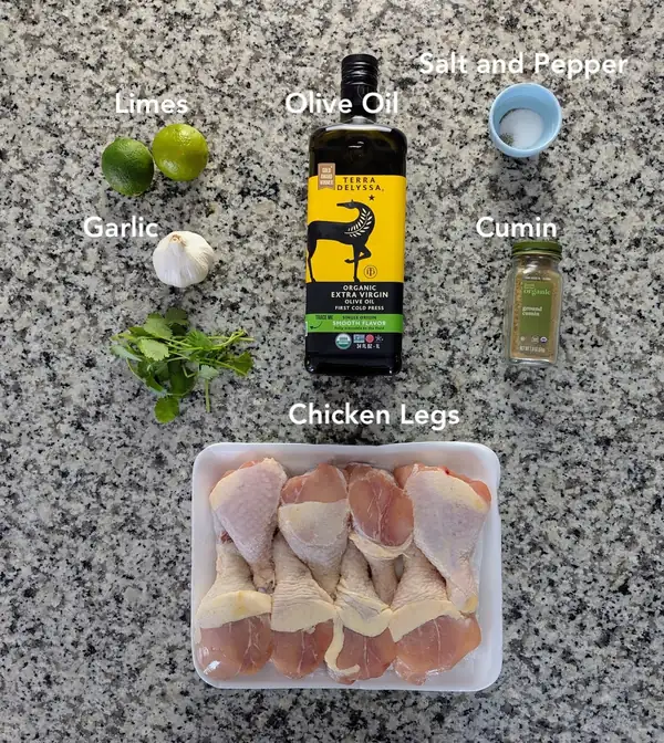 Roasted Chicken Legs with Lime