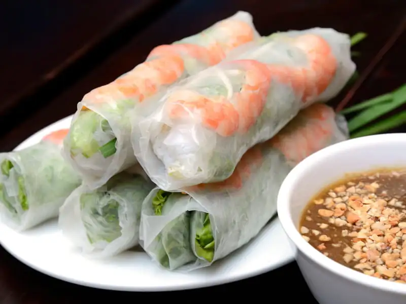 Real spring rolls