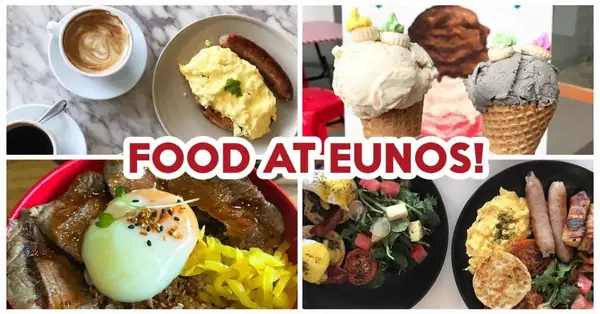 8 lugares de comida Eunos para ramen tostadas de huevo y hamburguesa de cangrejo suave