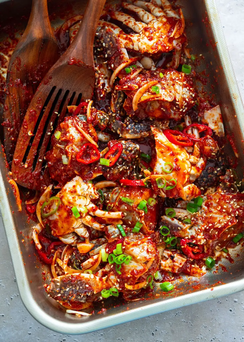 Spicy Raw Marinated Crab (Yangnyeom Gejang)