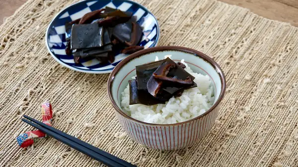 Receta de shiitake y kombu tsukudani