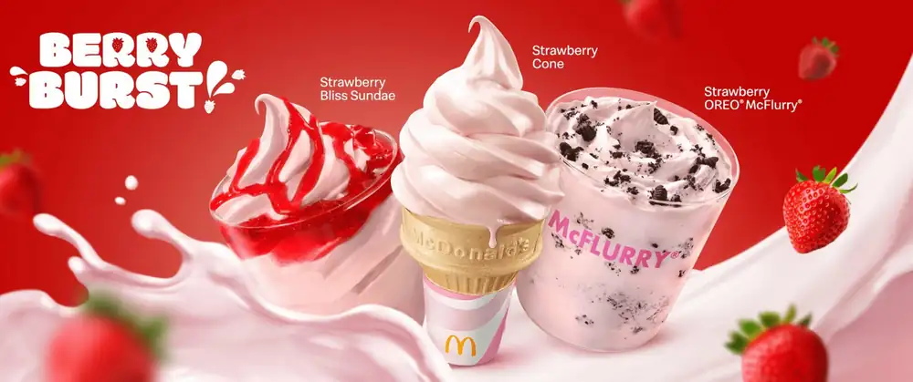 McDonald's Has New Strawberry Soft Serve For A Limited Time