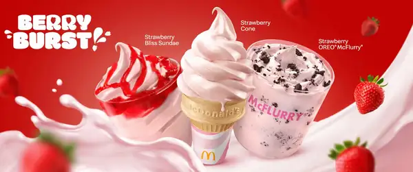 McDonald's Has New Strawberry Soft Serve For A Limited Time