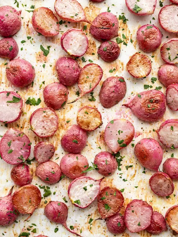 These roasted radishes are simple, elegant, and totally delicious!