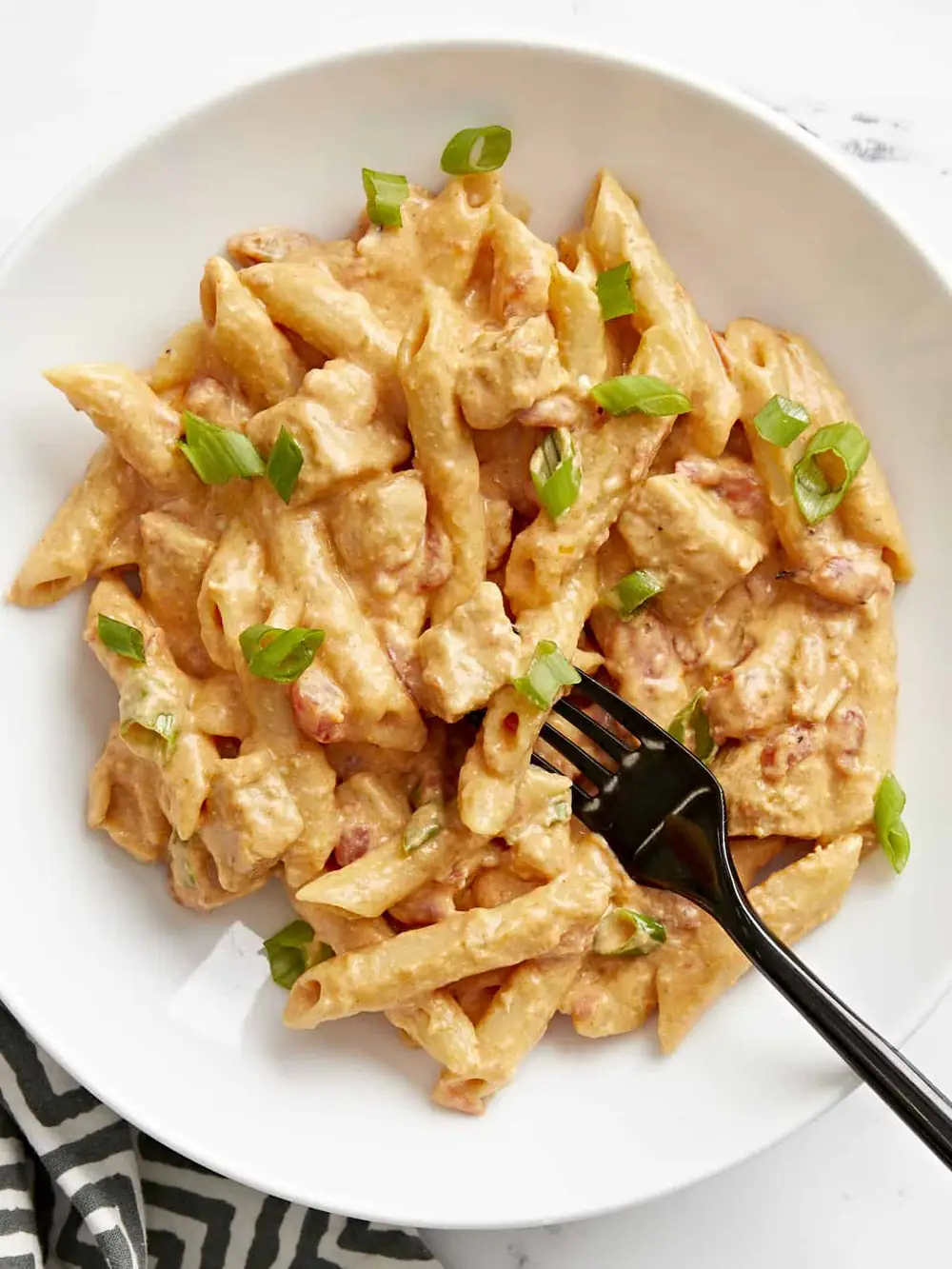 Creamy, Spicy Buffalo Chicken Pasta—Your Favorite Dip Turned Dinner!