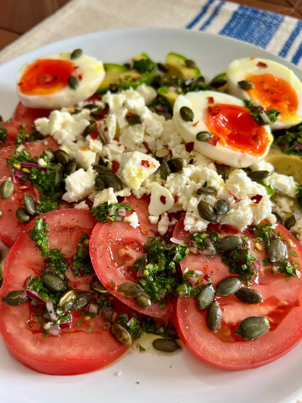 Chimichurri Egg Plate