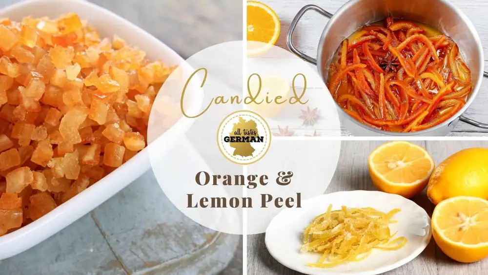 Homemade Candied Lemon & Orange Peel