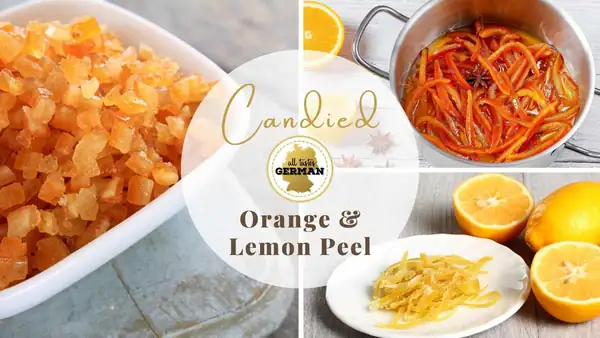 Homemade Candied Lemon & Orange Peel